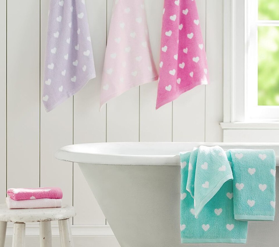 Heart Bath Towel Collection Pottery Barn Kids AU
